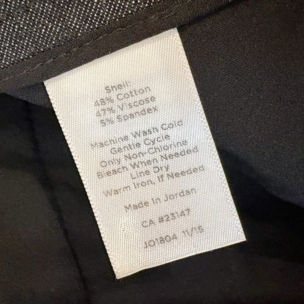 Talbots Hampshire Curvy Fit Ankle Pants Polished Denim Women's 6 Cotton Blend - Picture 10 of 11